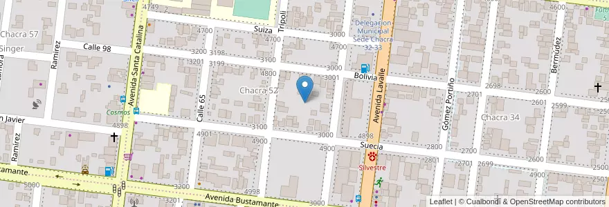 Mapa de ubicacion de Manzana 11 en الأرجنتين, Misiones, Departamento Capital, Municipio De Posadas, Posadas.