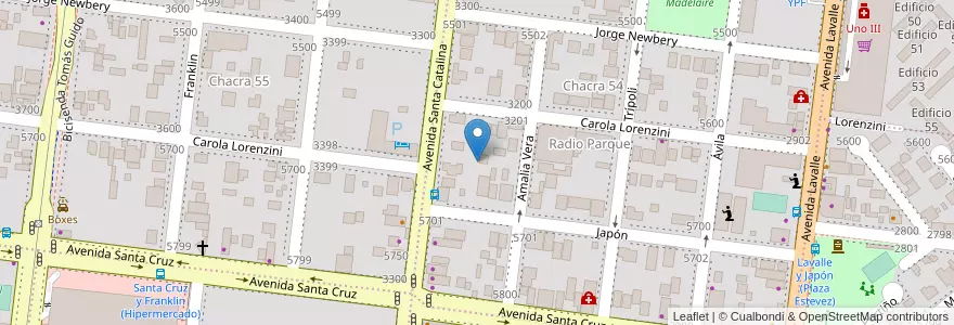 Mapa de ubicacion de Manzana 11 en الأرجنتين, Misiones, Departamento Capital, Municipio De Posadas, Posadas.