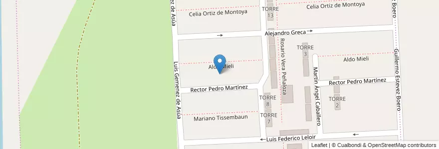 Mapa de ubicacion de Manzana 11 en الأرجنتين, سانتا في, إدارة العاصمة, سانتا في العاصمة.