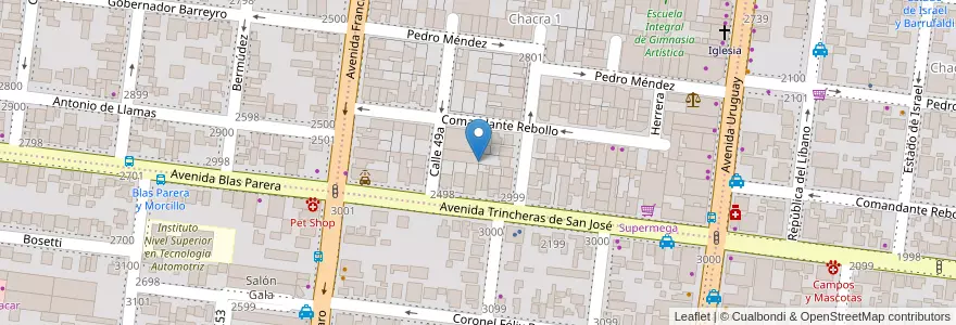 Mapa de ubicacion de Manzana 12 en Arjantin, Misiones, Departamento Capital, Municipio De Posadas, Posadas.
