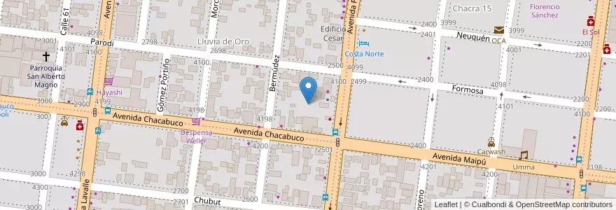 Mapa de ubicacion de Manzana 12 en 아르헨티나, Misiones, Departamento Capital, Municipio De Posadas, Posadas.
