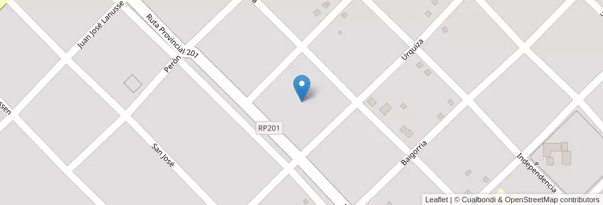 Mapa de ubicacion de Manzana 124 en アルゼンチン, ミシオネス州, Departamento Apóstoles, Municipio De Azara, Azara.