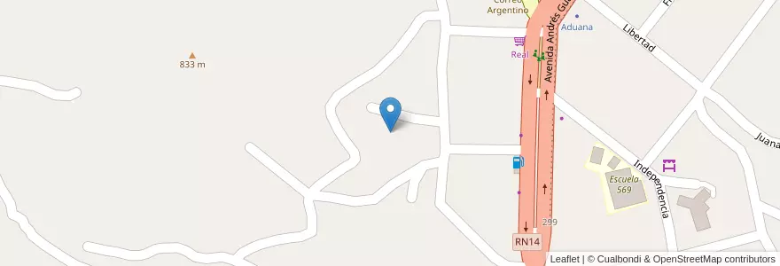 Mapa de ubicacion de Manzana 126 en الأرجنتين, Misiones, Departamento General Manuel Belgrano, Municipio De Bernardo De Irigoyen.