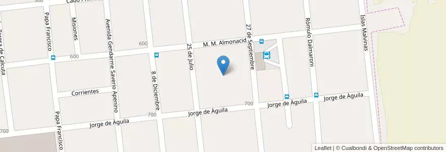 Mapa de ubicacion de Manzana 129 en Argentine, Misiones, Departamento Concepción, Municipio De Concepción De La Sierra.