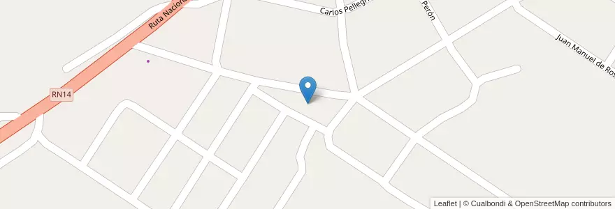 Mapa de ubicacion de Manzana 129 en アルゼンチン, ミシオネス州, Departamento General Manuel Belgrano, Municipio De Bernardo De Irigoyen.