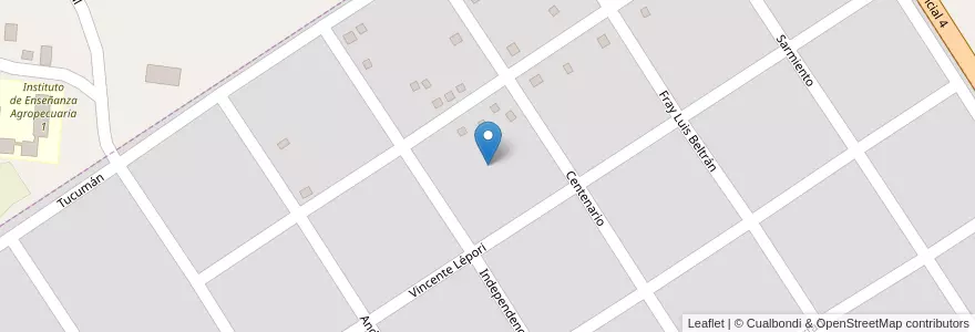 Mapa de ubicacion de Manzana 13 en アルゼンチン, ミシオネス州, Departamento Candelaria, Municipio De Bonpland, Bonpland.