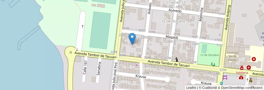 Mapa de ubicacion de Manzana 13 en الأرجنتين, Misiones, Departamento Capital, Municipio De Posadas, Posadas.