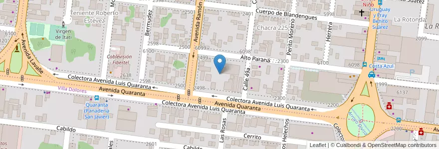 Mapa de ubicacion de Manzana 13 en Arjantin, Misiones, Departamento Capital, Municipio De Posadas, Posadas.
