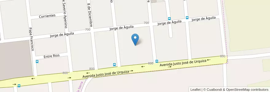 Mapa de ubicacion de Manzana 130 en Argentinien, Misiones, Departamento Concepción, Municipio De Concepción De La Sierra.