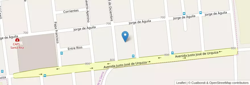 Mapa de ubicacion de Manzana 138 en Argentina, Misiones, Departamento Concepción, Municipio De Concepción De La Sierra.