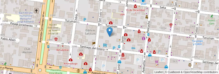Mapa de ubicacion de Manzana 139 en アルゼンチン, ミシオネス州, Departamento Capital, Municipio De Posadas, Posadas.