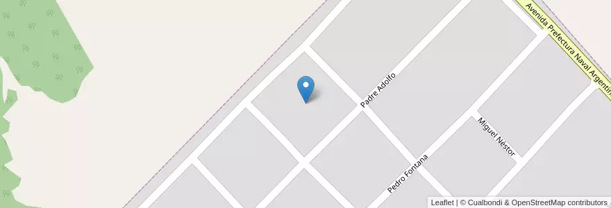 Mapa de ubicacion de Manzana 14 en アルゼンチン, ミシオネス州, Departamento San Ignacio, Municipio De Corpus Christi, Corpus Christi.