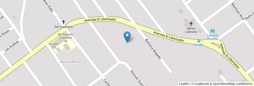 Mapa de ubicacion de Manzana 14 en アルゼンチン, ミシオネス州, Departamento Montecarlo, Municipio De Montecarlo, Montecarlo.