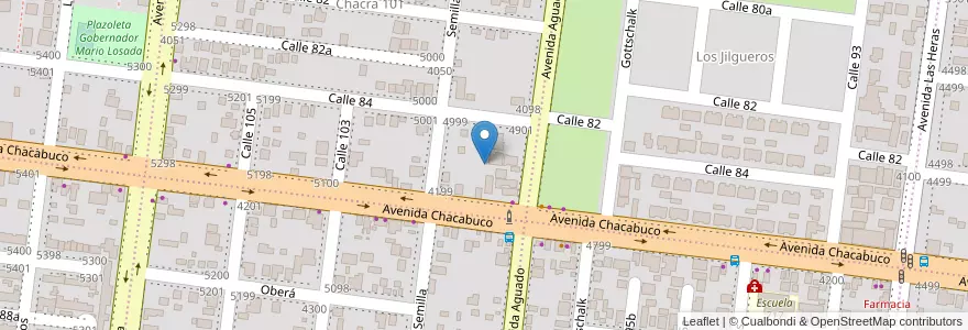 Mapa de ubicacion de Manzana 14 en Argentina, Misiones, Departamento Capital, Municipio De Posadas, Posadas.