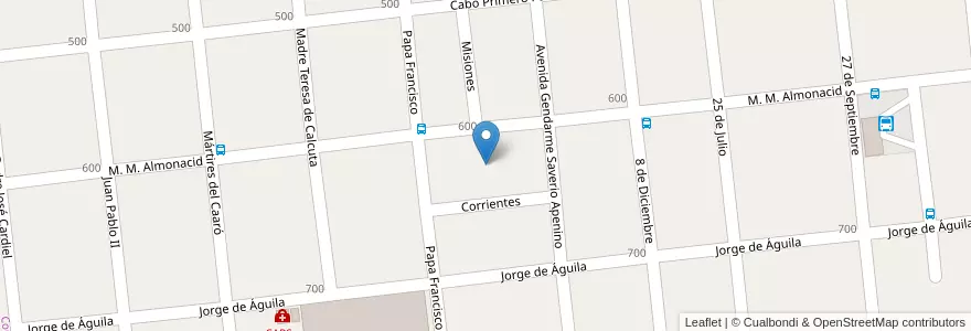 Mapa de ubicacion de Manzana 143 en Arjantin, Misiones, Departamento Concepción, Municipio De Concepción De La Sierra.