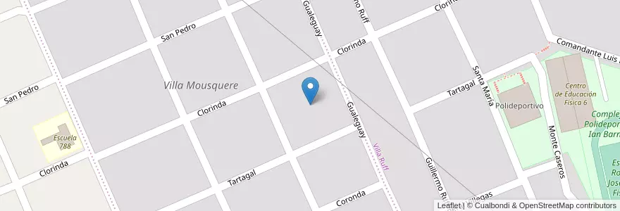 Mapa de ubicacion de Manzana 144 en アルゼンチン, ミシオネス州, Departamento Oberá.
