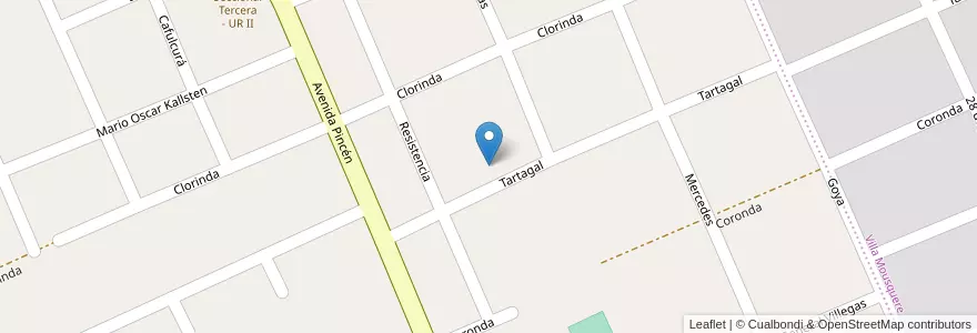 Mapa de ubicacion de Manzana 148 en Arjantin, Misiones, Departamento Oberá.