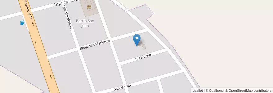 Mapa de ubicacion de Manzana 15 en アルゼンチン, ミシオネス州, Departamento Libertador General San Martín, Municipio De El Alcázar, El Alcázar.