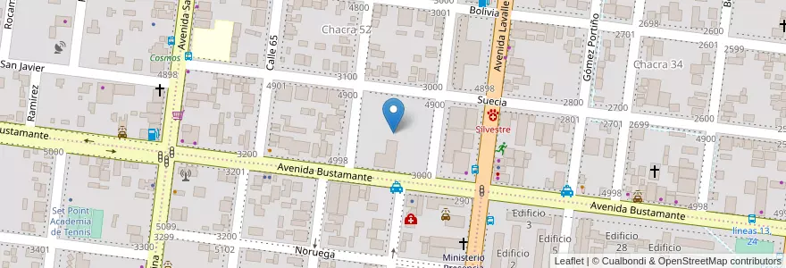 Mapa de ubicacion de Manzana 15 en アルゼンチン, ミシオネス州, Departamento Capital, Municipio De Posadas, Posadas.