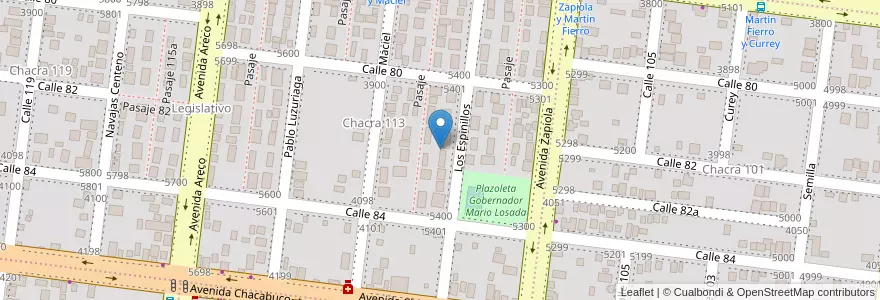 Mapa de ubicacion de Manzana 15 en الأرجنتين, Misiones, Departamento Capital, Municipio De Posadas, Posadas.