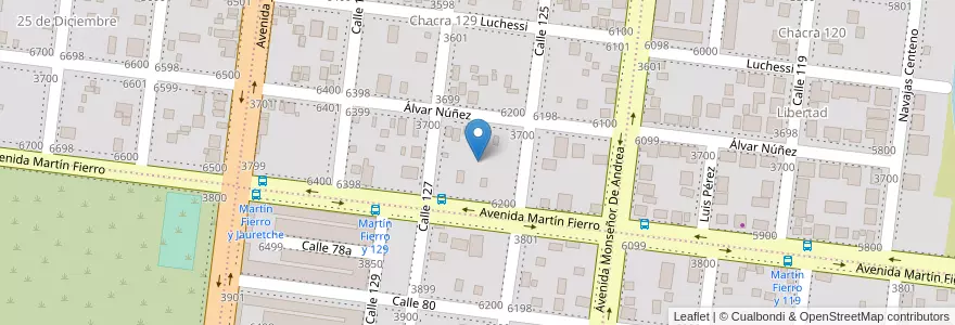 Mapa de ubicacion de Manzana 15 en 아르헨티나, Misiones, Departamento Capital, Municipio De Posadas, Posadas.