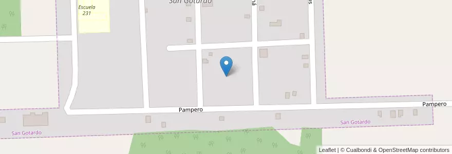 Mapa de ubicacion de Manzana 15 en Arjantin, Misiones, Departamento Libertador General San Martín, Municipio De Capioví, San Gotardo.