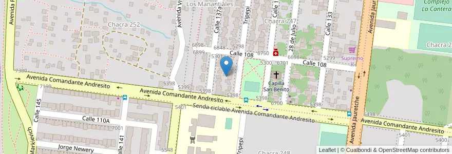 Mapa de ubicacion de Manzana 15 en Argentinien, Misiones, Departamento Capital, Municipio De Posadas, Posadas.