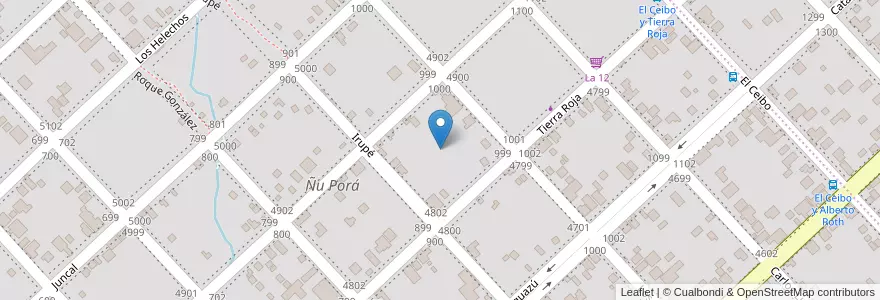 Mapa de ubicacion de Manzana 151 en アルゼンチン, ミシオネス州, Departamento Capital, Municipio De Garupá.