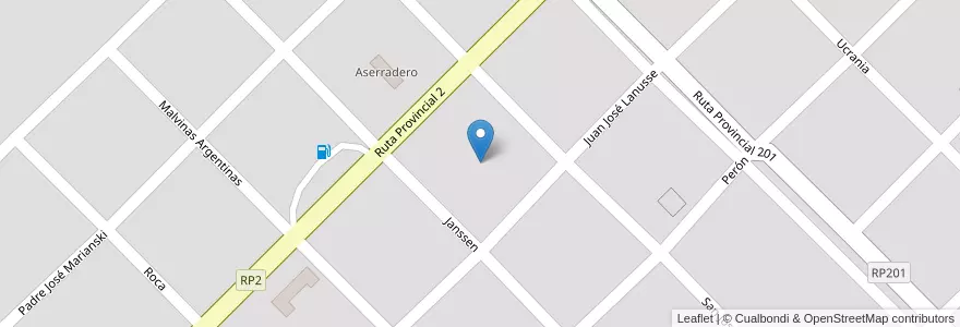Mapa de ubicacion de Manzana 153 en アルゼンチン, ミシオネス州, Departamento Apóstoles, Municipio De Azara, Azara.