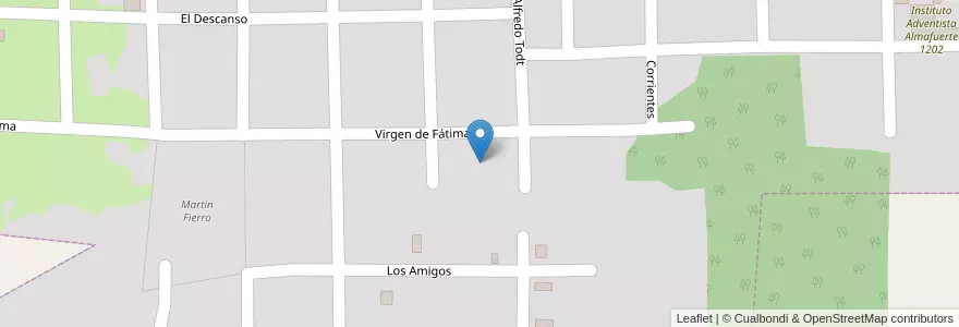 Mapa de ubicacion de Manzana 154 en アルゼンチン, ミシオネス州, Departamento Montecarlo, Municipio De Montecarlo, Montecarlo.