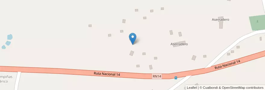 Mapa de ubicacion de Manzana 16 en アルゼンチン, ミシオネス州, Departamento General Manuel Belgrano, Municipio De Bernardo De Irigoyen.