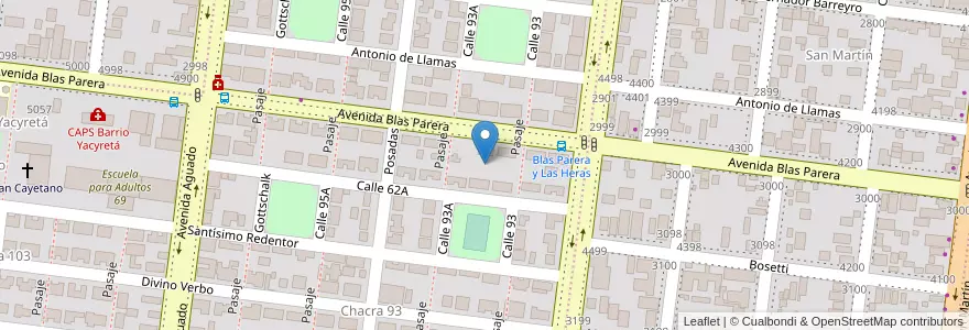 Mapa de ubicacion de Manzana 16 en آرژانتین, Misiones, Departamento Capital, Municipio De Posadas, Posadas.