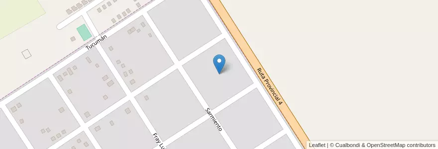 Mapa de ubicacion de Manzana 16 en アルゼンチン, ミシオネス州, Departamento Candelaria, Municipio De Bonpland, Bonpland.