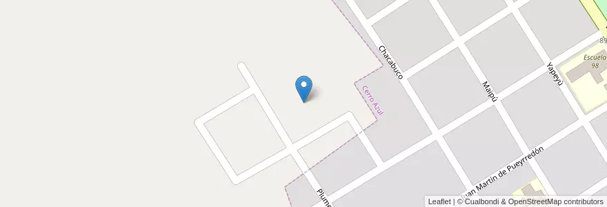 Mapa de ubicacion de Manzana 160 en Arjantin, Misiones, Departamento Leandro N. Alem, Municipio De Cerro Azul.