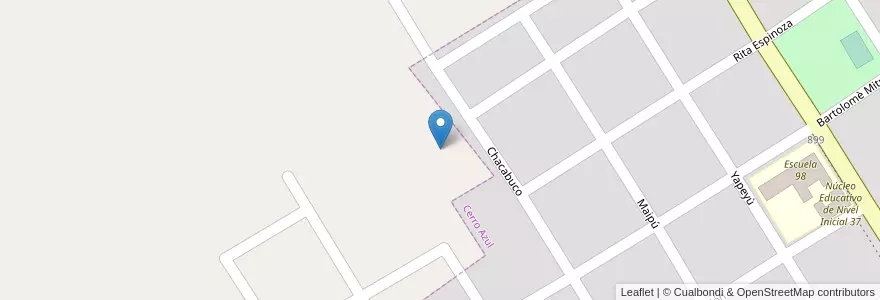 Mapa de ubicacion de Manzana 162 en アルゼンチン, ミシオネス州, Departamento Leandro N. Alem, Municipio De Cerro Azul.
