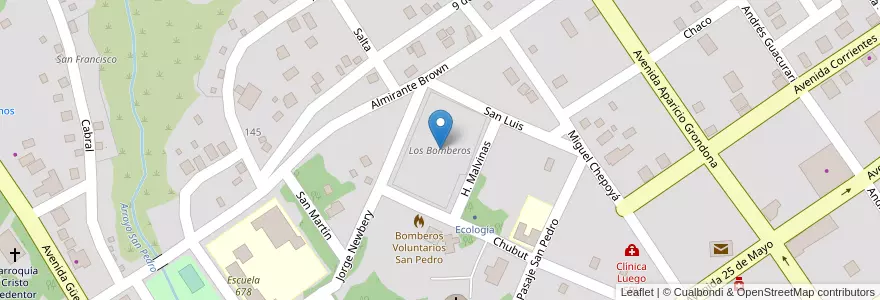 Mapa de ubicacion de Manzana 167 en الأرجنتين, Misiones, Departamento San Pedro, Municipio De San Pedro, San Pedro.