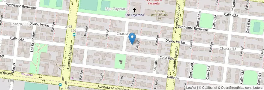 Mapa de ubicacion de Manzana 17 en Argentinien, Misiones, Departamento Capital, Municipio De Posadas, Posadas.