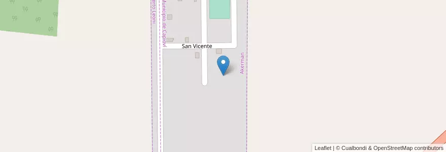 Mapa de ubicacion de Manzana 17 en Arjantin, Misiones, Departamento Libertador General San Martín, Municipio De Capioví.