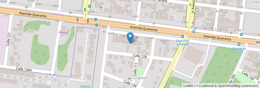 Mapa de ubicacion de Manzana 170 en アルゼンチン, ミシオネス州, Departamento Capital, Municipio De Posadas, Posadas.