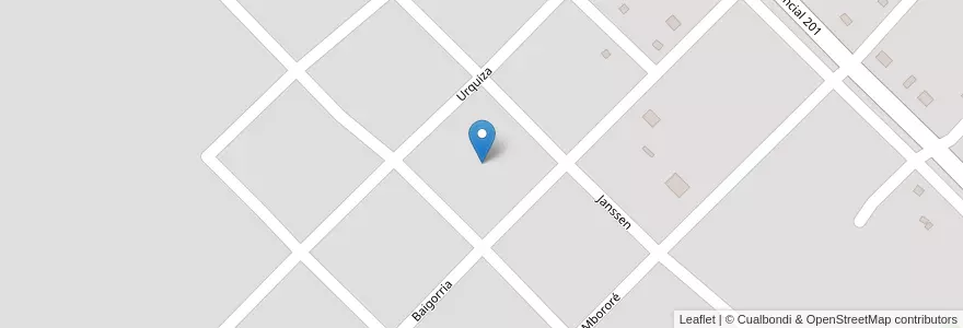 Mapa de ubicacion de Manzana 173 en アルゼンチン, ミシオネス州, Departamento Apóstoles, Municipio De Azara, Azara.