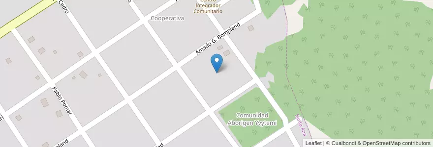 Mapa de ubicacion de Manzana 175 en Arjantin, Misiones, Departamento Candelaria, Municipio De Santa Ana, Santa Ana.