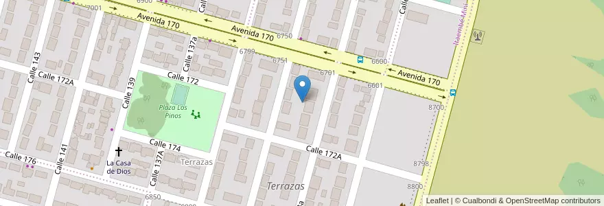 Mapa de ubicacion de Manzana 176 en アルゼンチン, ミシオネス州, Departamento Capital, Municipio De Posadas, Posadas.