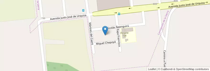 Mapa de ubicacion de Manzana 178 en 아르헨티나, Misiones, Departamento Concepción, Municipio De Concepción De La Sierra.