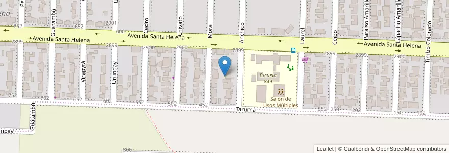 Mapa de ubicacion de Manzana 18 en アルゼンチン, ミシオネス州, Departamento Capital, Municipio De Garupá.