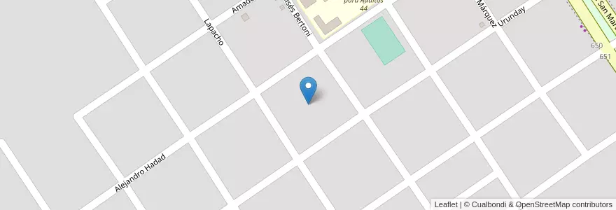 Mapa de ubicacion de Manzana 182 en 아르헨티나, Misiones, Departamento Candelaria, Municipio De Santa Ana, Santa Ana.