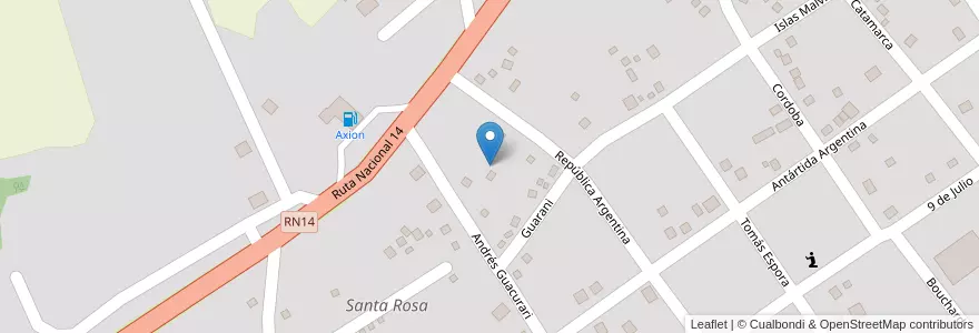 Mapa de ubicacion de Manzana 182 en アルゼンチン, ミシオネス州, Departamento San Pedro, Municipio De San Pedro, San Pedro.