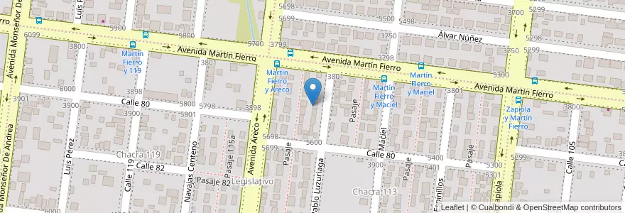 Mapa de ubicacion de Manzana 19 en アルゼンチン, ミシオネス州, Departamento Capital, Municipio De Posadas, Posadas.