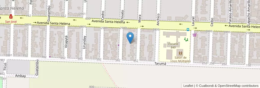 Mapa de ubicacion de Manzana 19 en Argentine, Misiones, Departamento Capital, Municipio De Garupá.