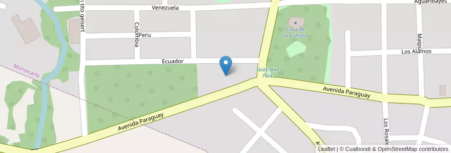 Mapa de ubicacion de Manzana 19 en アルゼンチン, ミシオネス州, Departamento Montecarlo, Municipio De Montecarlo, Montecarlo.