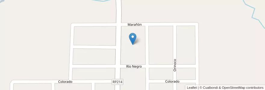 Mapa de ubicacion de Manzana 192 en アルゼンチン, ミシオネス州, Departamento San Ignacio, Municipio De Jardín América.